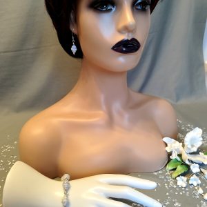 Hellblau-Weißes Papierperlen-Schmuck-Set