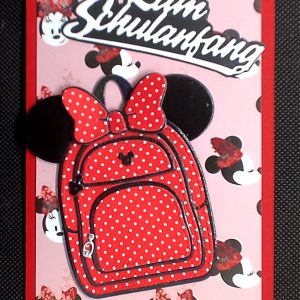 Minnie Mouse Schulanfang-Pop-Up-Karte