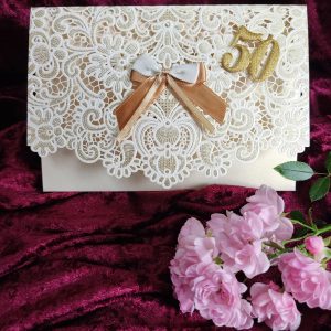 Goldhochzeit Perlmutt-Tasche