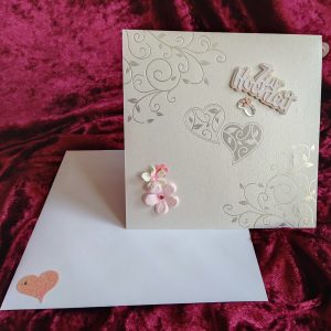 Illuminierte Pop-Up-Hochzeitskarte