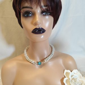 Pastell-Irisierende-Perlenkette mit Magnetverschluss