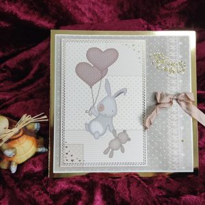 Taufhase Goldfolie-Glanzkarte