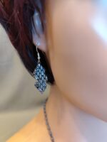 Grau-Silber Perlen-Schmuckset: Ohrringe, Armband & Kette – Bild 9