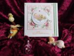 Willkommen Baby Girl Medaillon-Karte