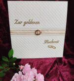 Goldene Hochzeit Pop-Up-Kutsche-Karte
