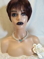 Pastell-Irisierende-Perlenkette mit Magnetverschluss