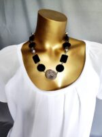 Schwarz-Silber Statementkette – Bild 2